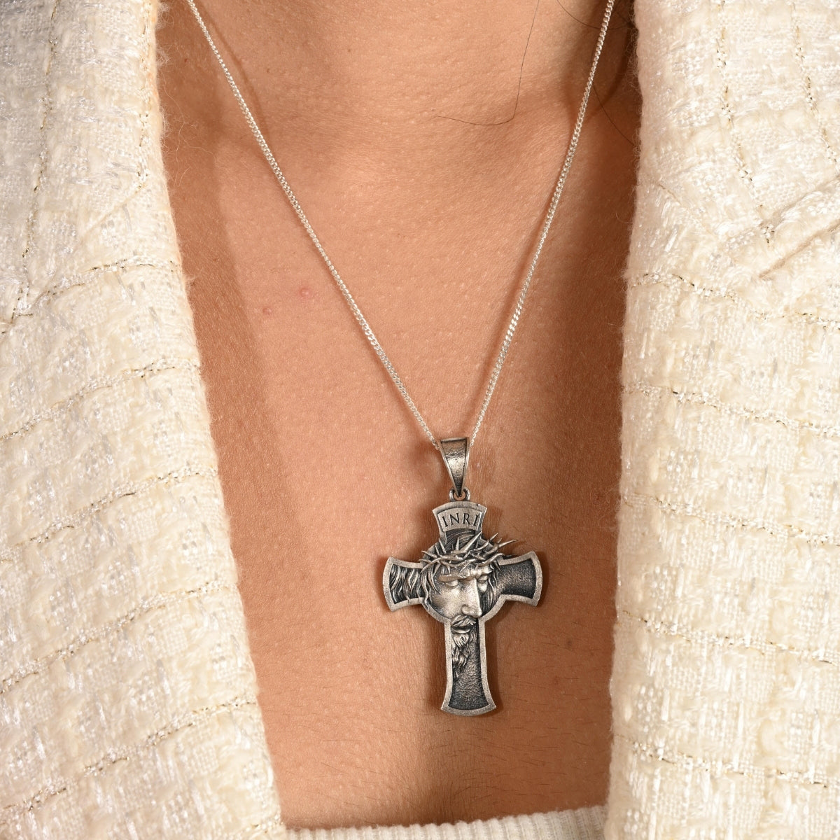 Crown of Thorns Cross Pendant