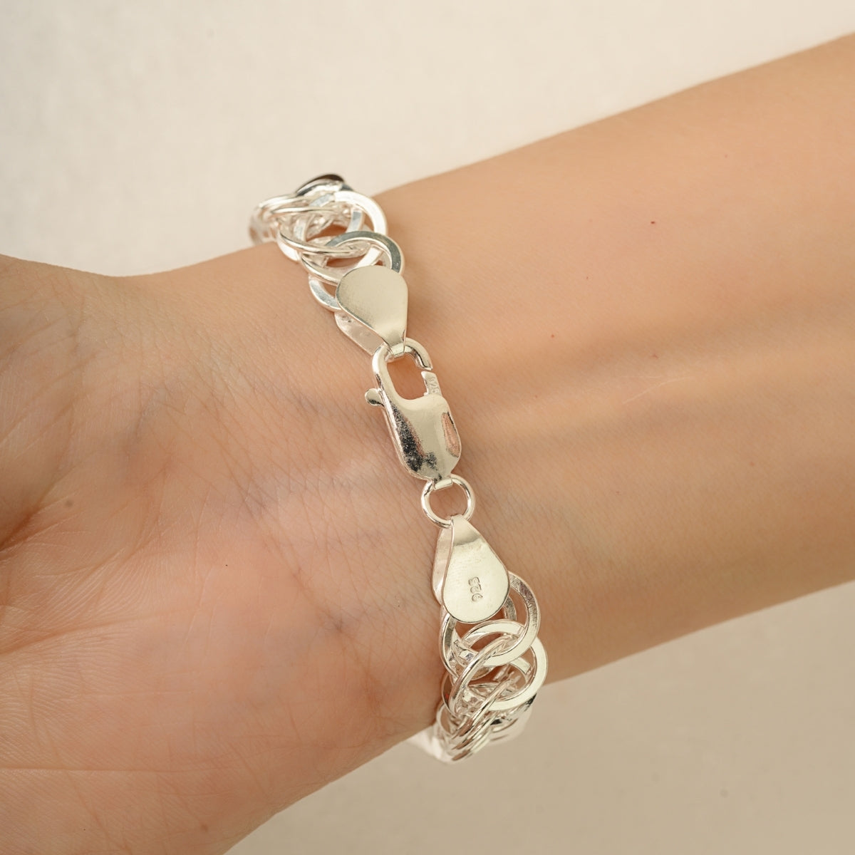 Sterling Silver Double Link Chain Bracelet