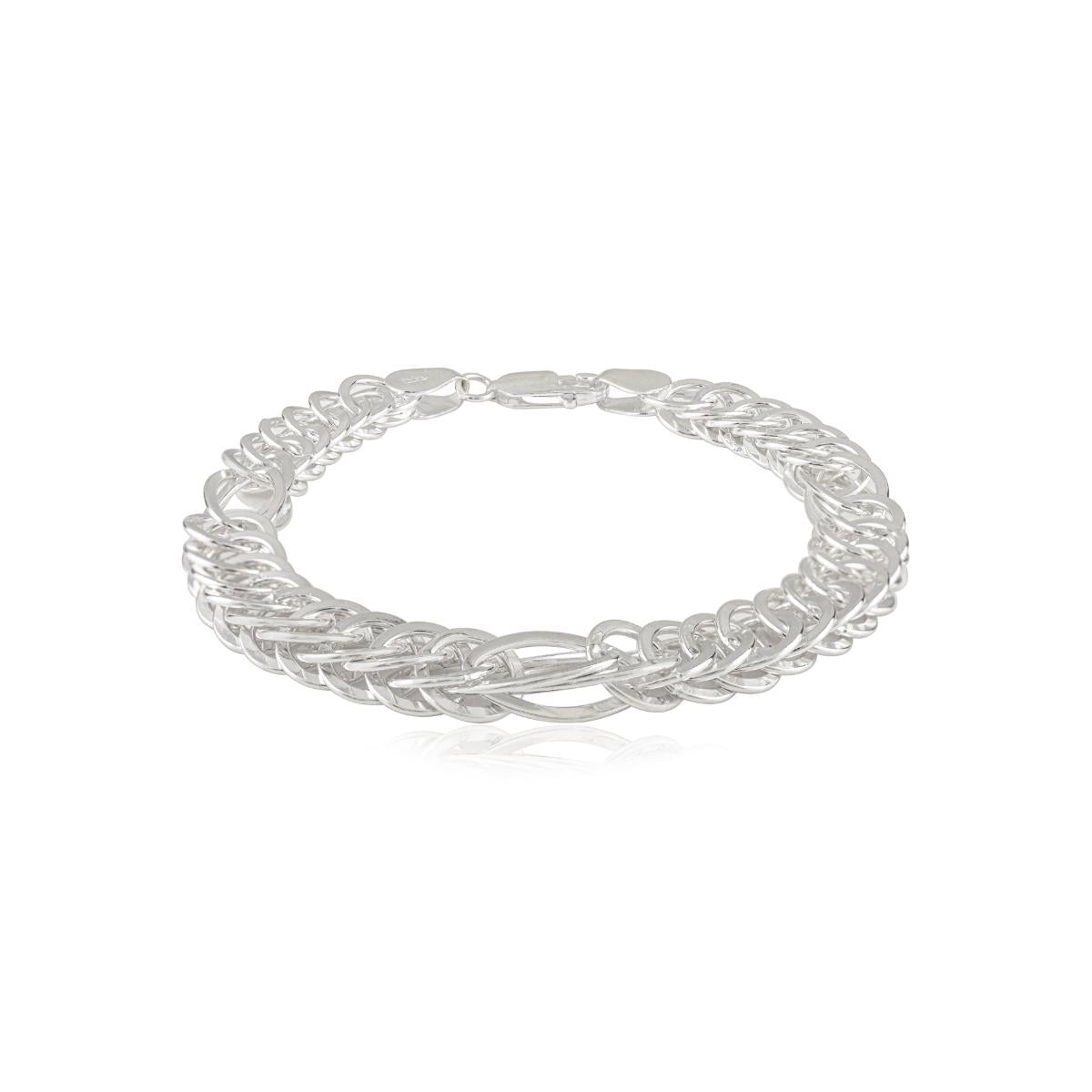 Sterling Silver Double Link Chain Bracelet