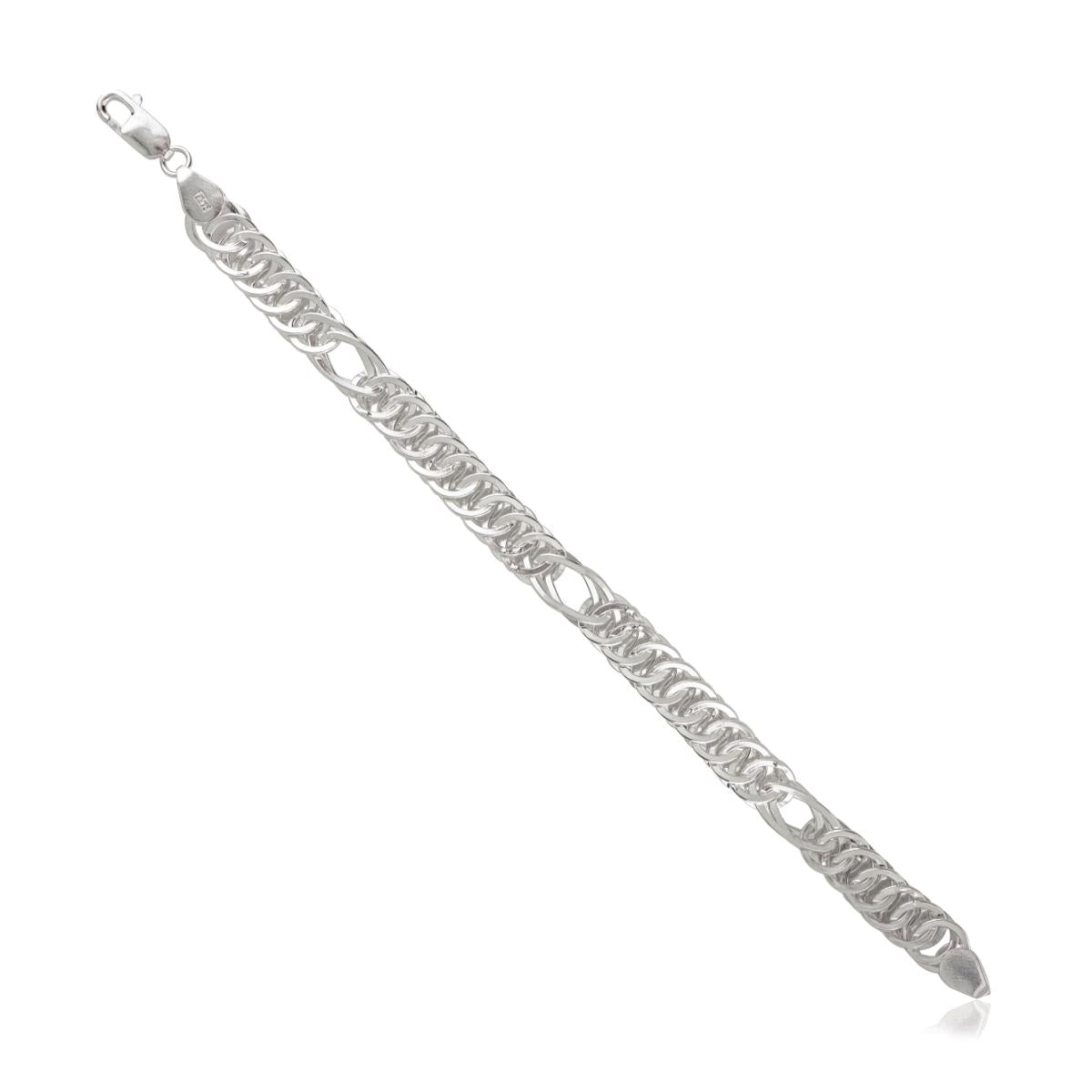 Sterling Silver Double Link Chain Bracelet