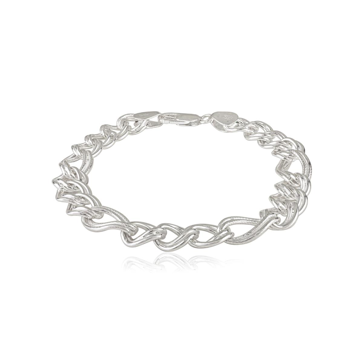 Sterling Silver Double Oval Link Chain Bracelet