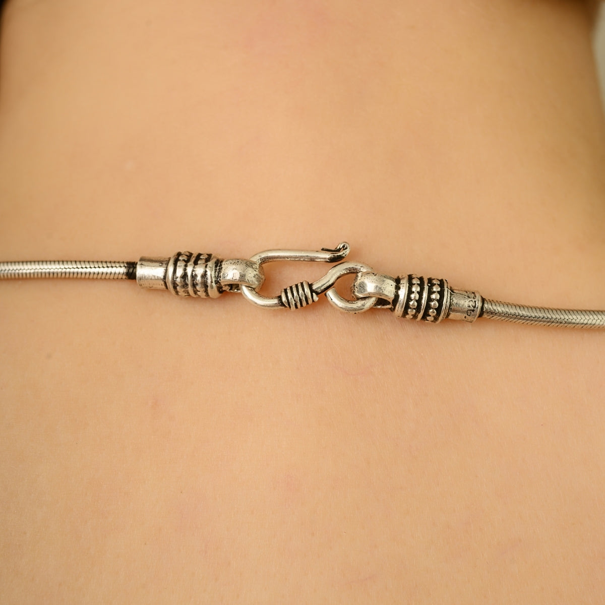 Sleek Sterling Silver Square Unisex Snake Chain