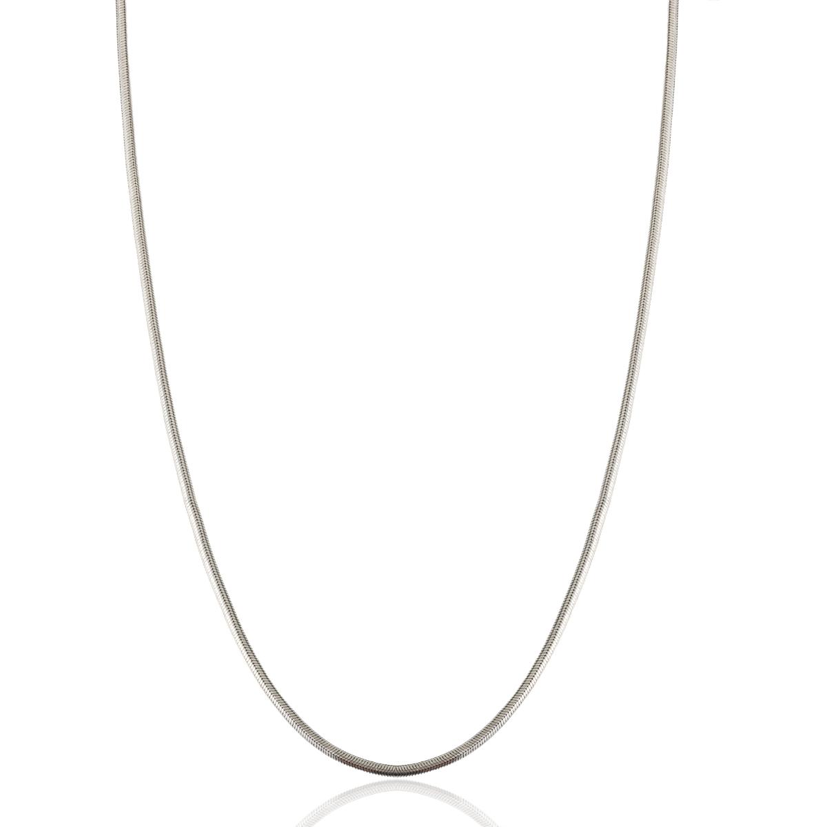 Sleek Sterling Silver Square Unisex Snake Chain