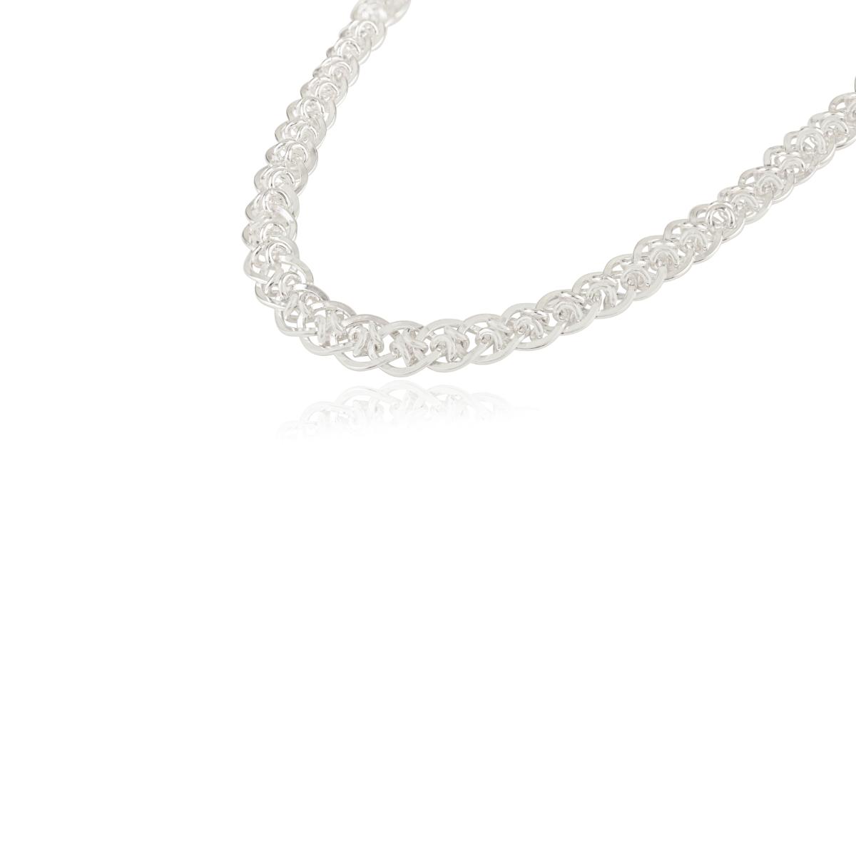 Heavy Sterling Silver Woven/Braided Unisex Chain Necklace