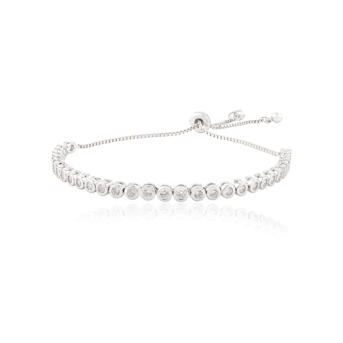 Dazzling CZ Diamond Bezel Settings Bracelet for Women
