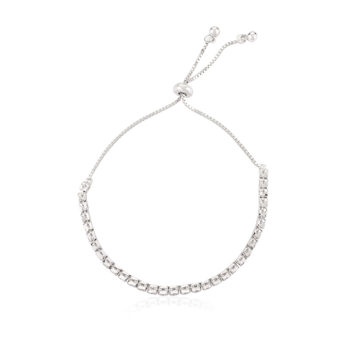 Dazzling CZ Diamond Bezel Settings Bracelet for Women