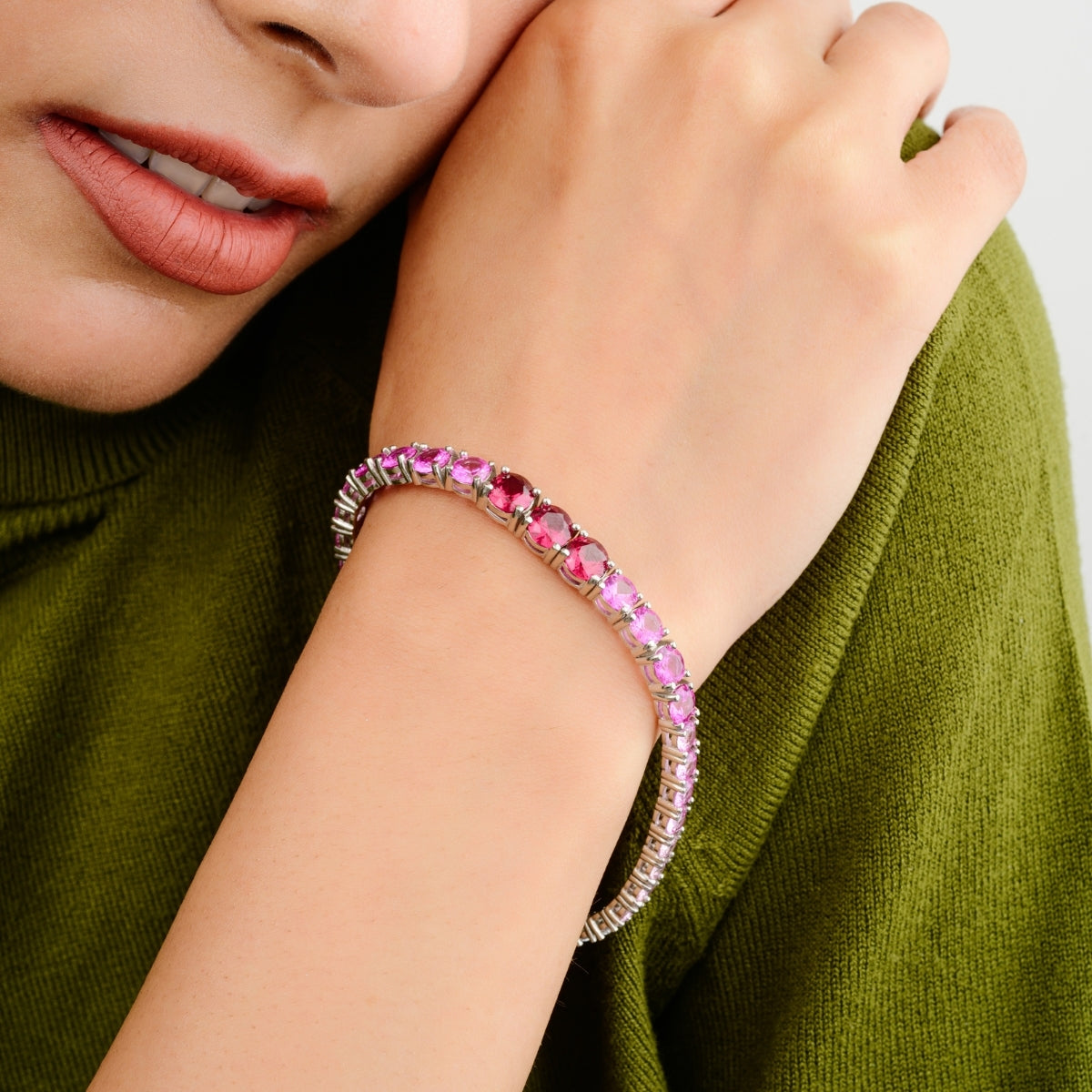 Sparkling Cz Diamonds Tennis Bracelet for Women