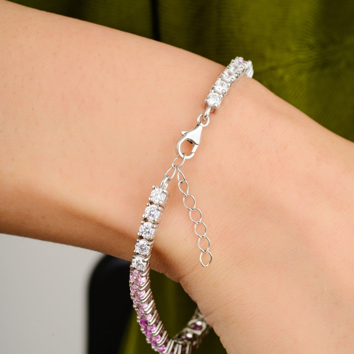 Sparkling Cz Diamonds Tennis Bracelet for Women