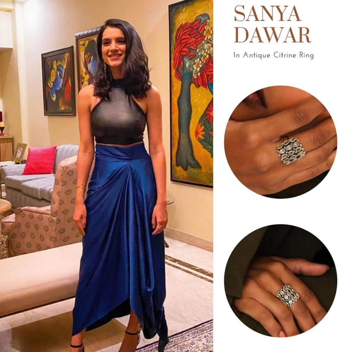 Antique Citrine Ring