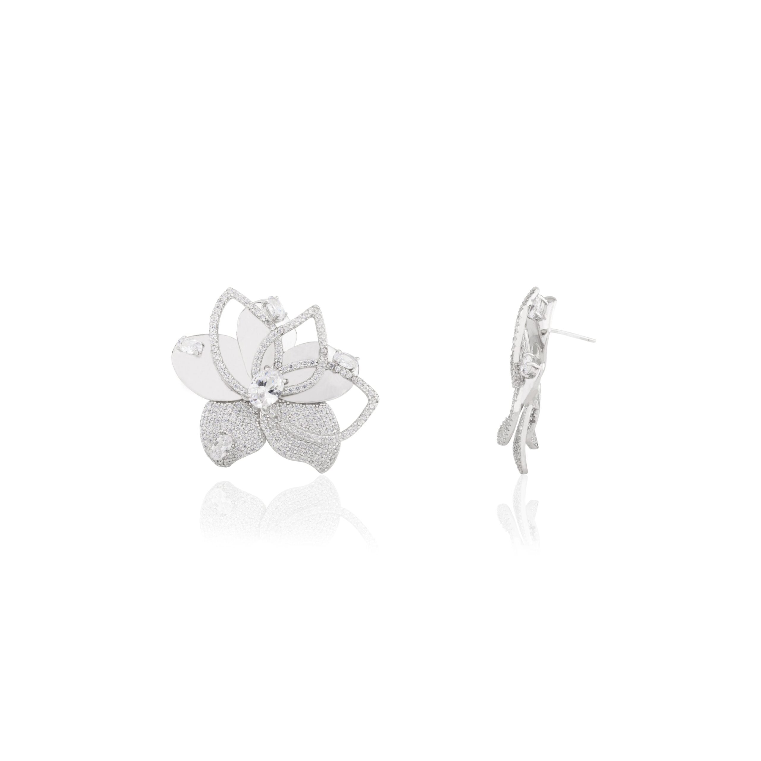 Elegant Floral Shape Design Party wear Statement Studs