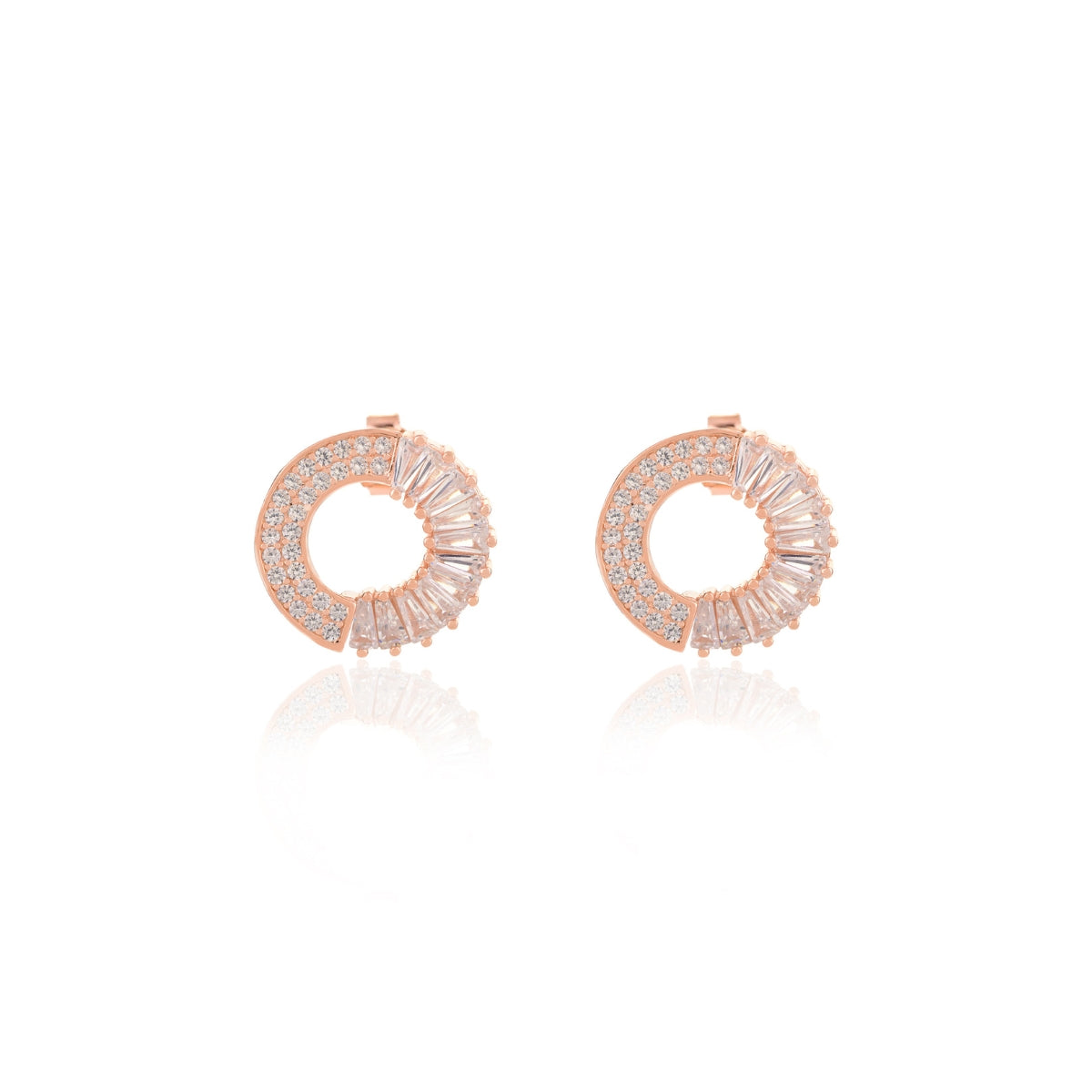 Irregular Circle Stud Earrings for Women