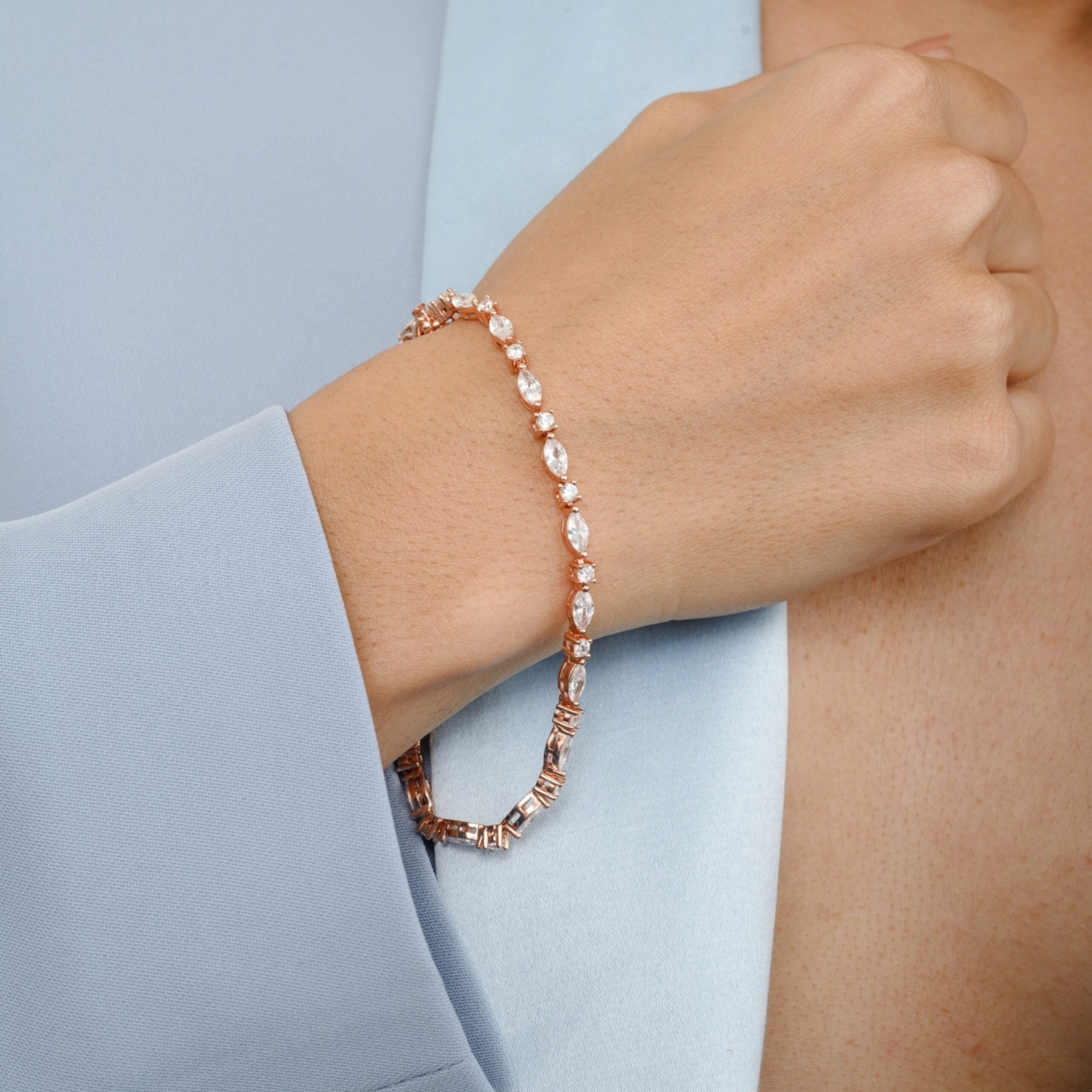 Rose gold Tennis Bracelet