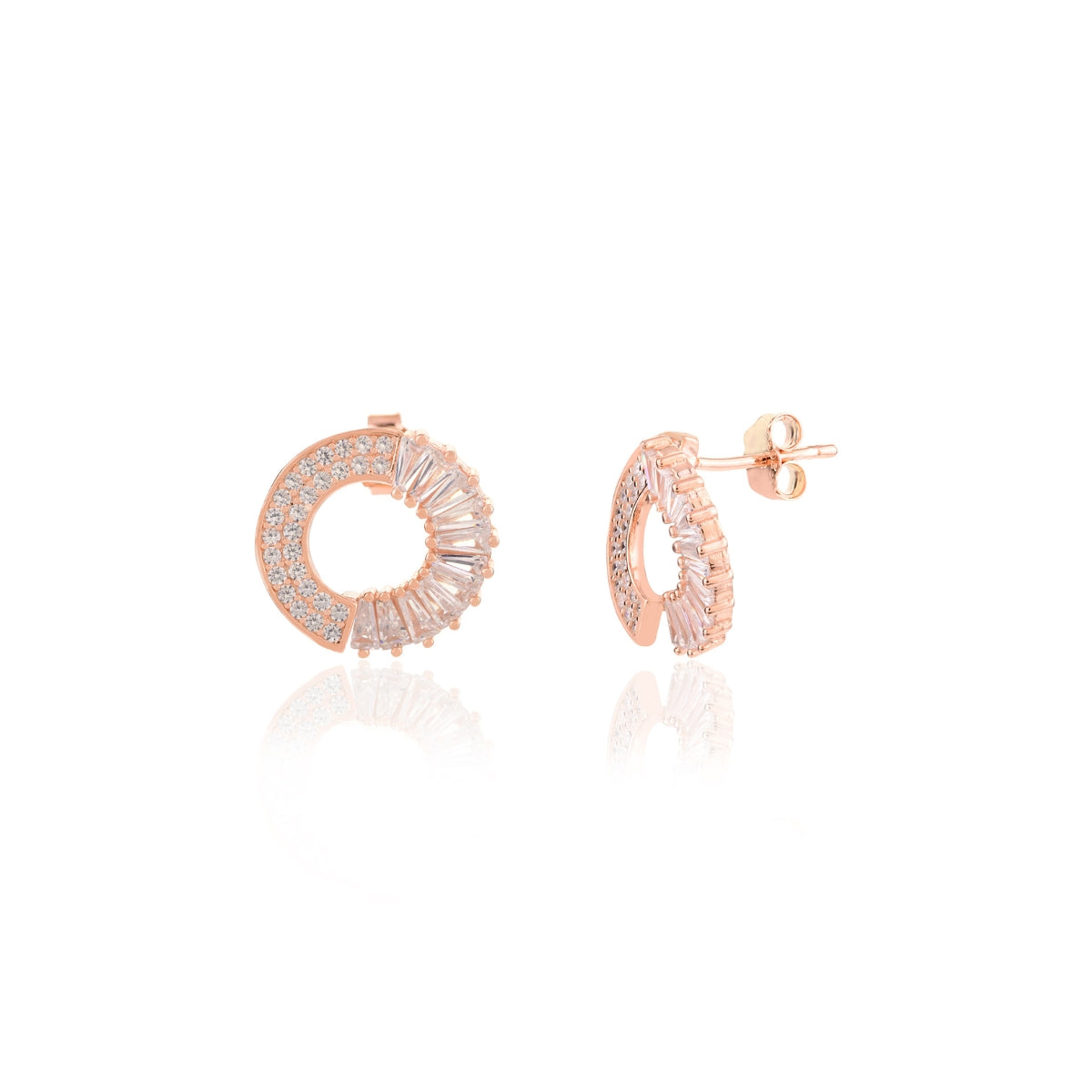 Irregular Circle Stud Earrings for Women