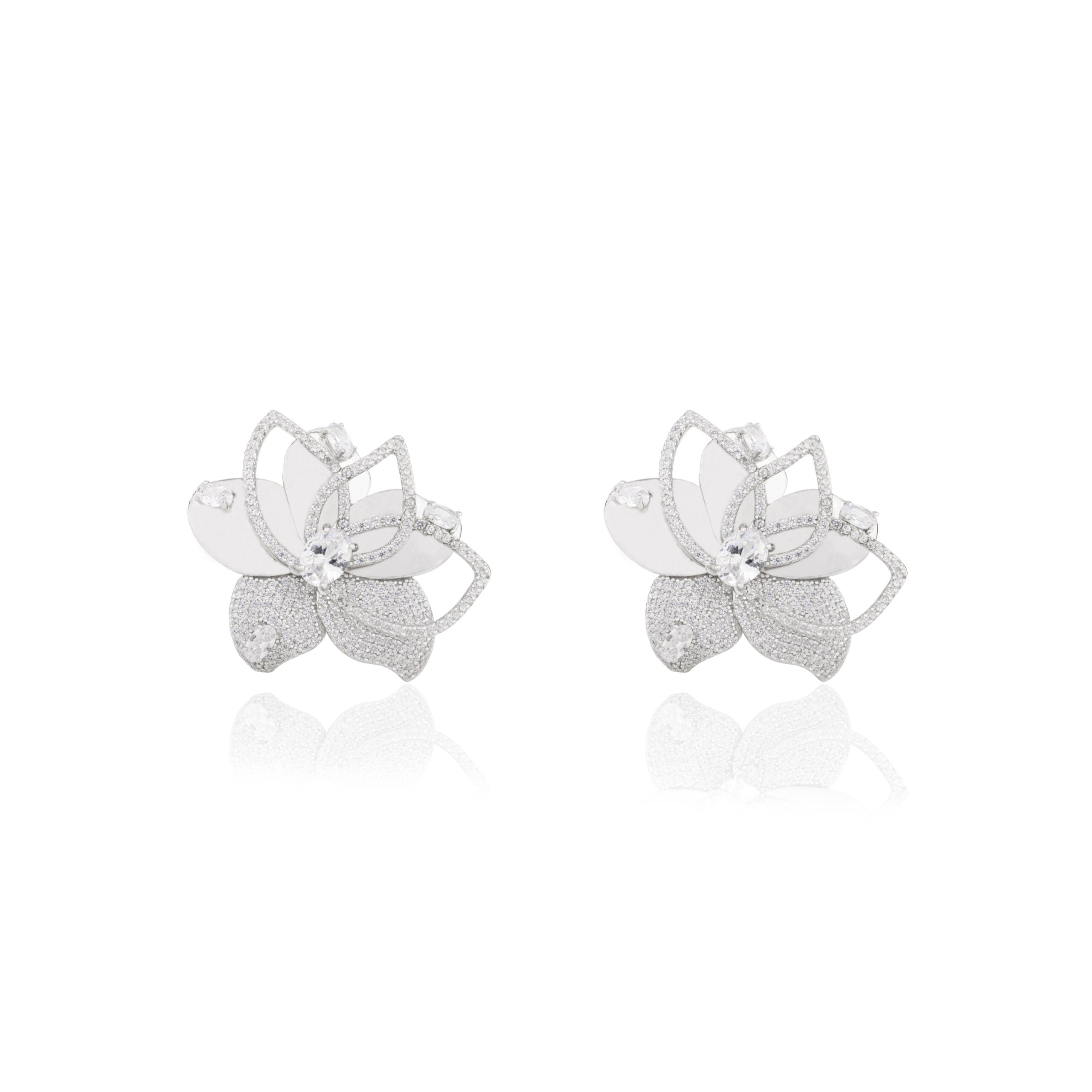 Elegant Floral Shape Design Party wear Statement Studs