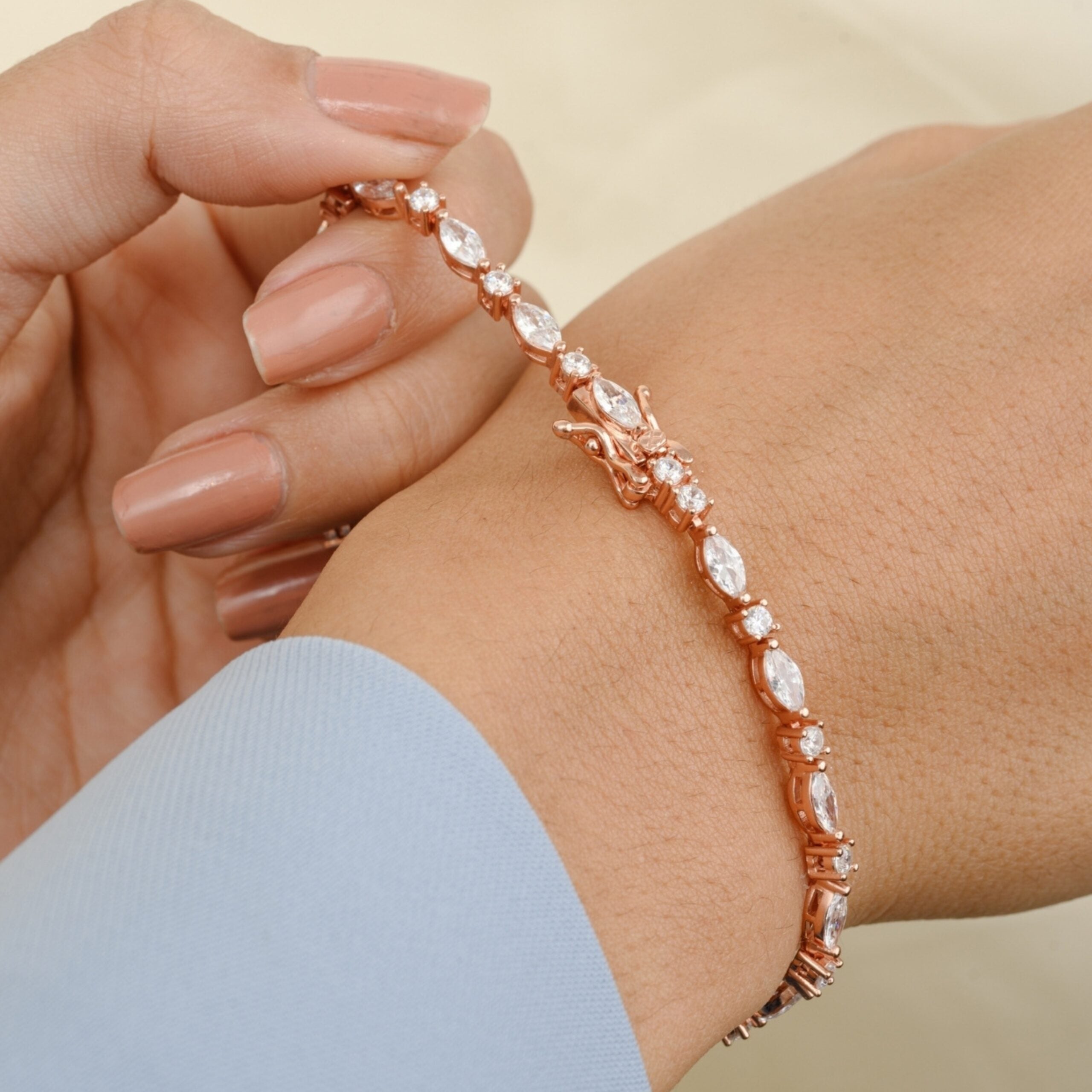 Rose gold Tennis Bracelet