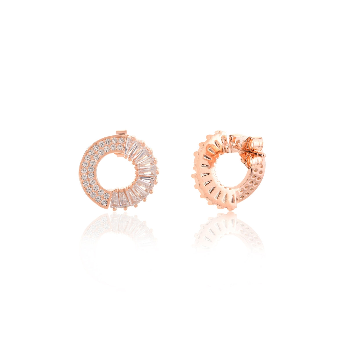 Irregular Circle Stud Earrings for Women