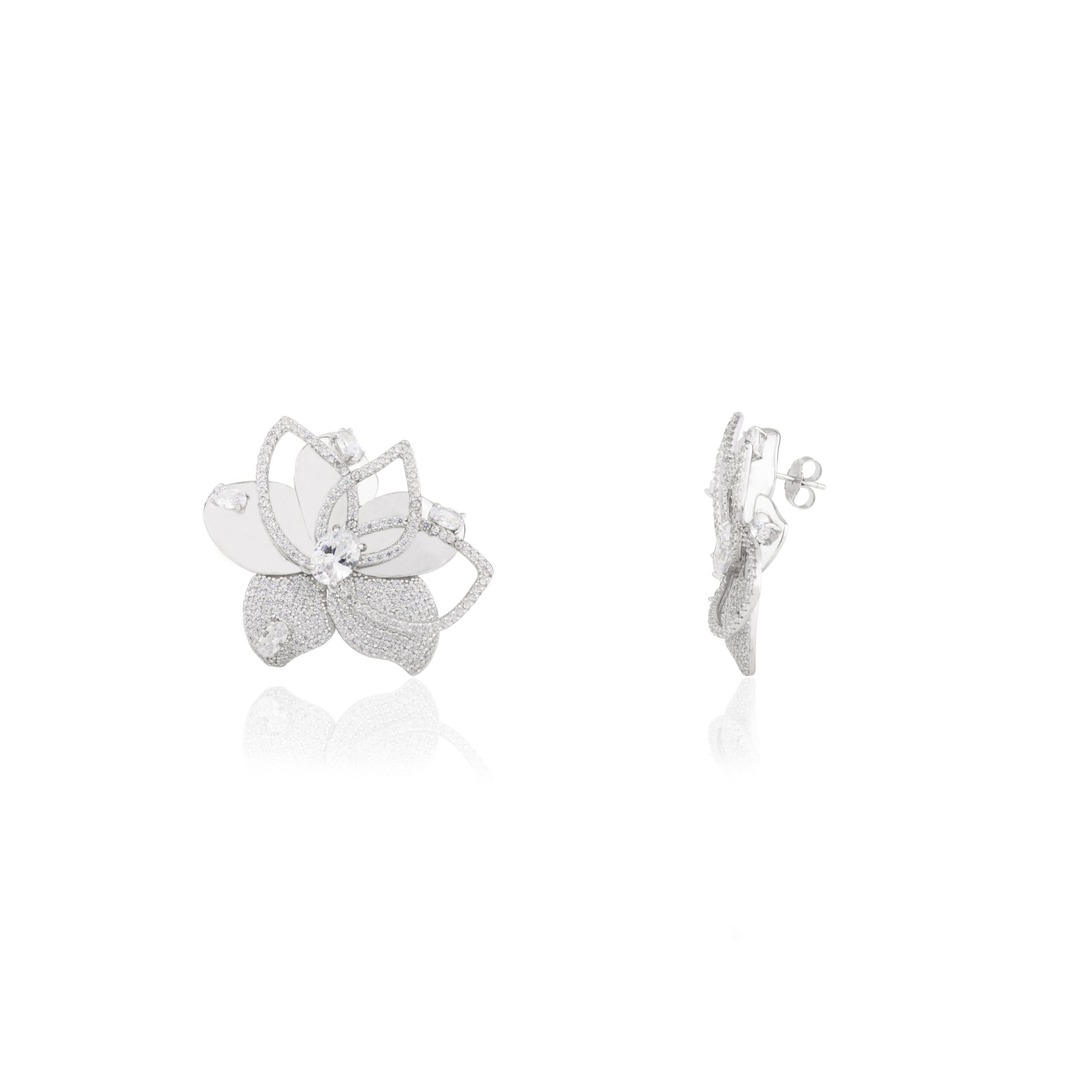 Elegant Floral Shape Design Party wear Statement Studs