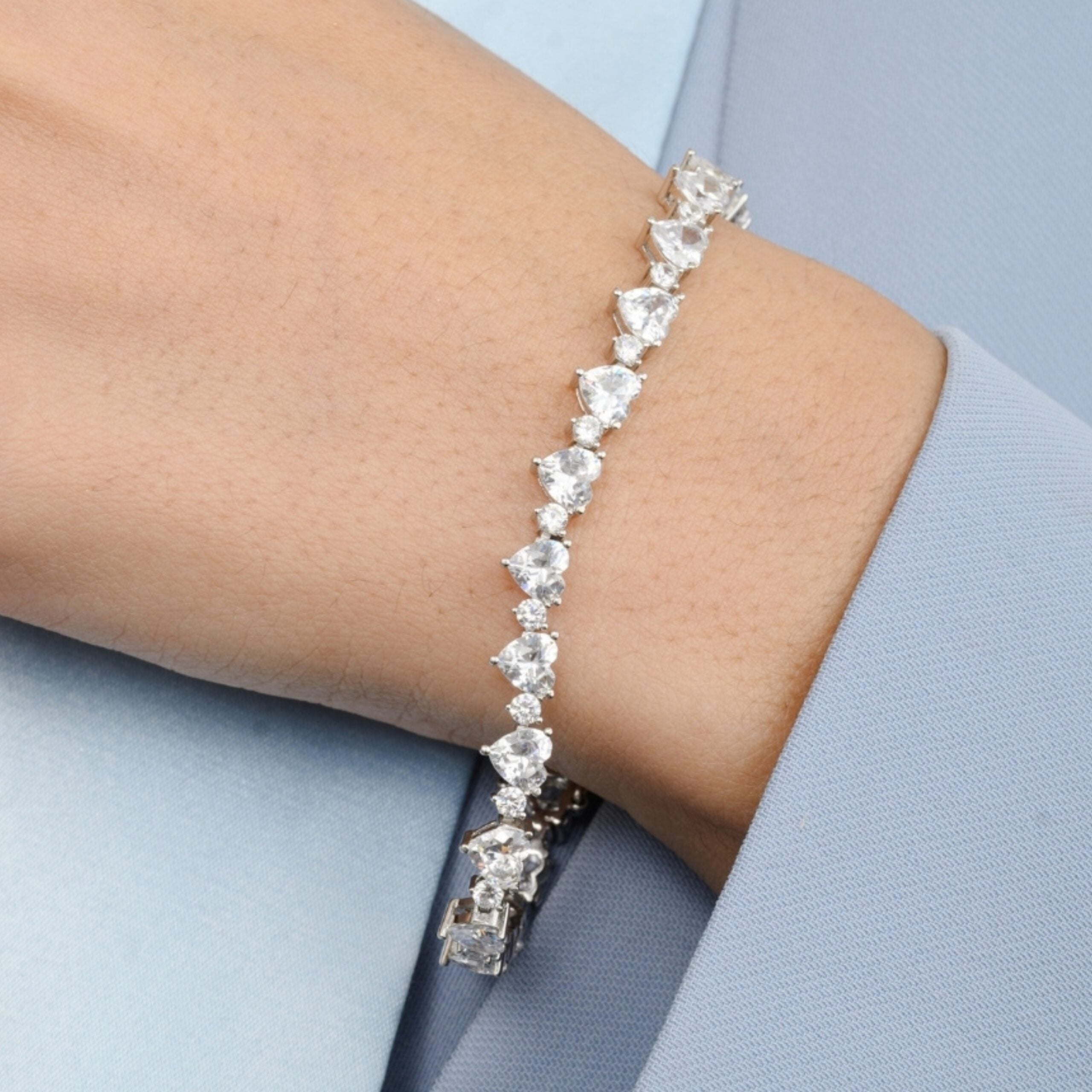 Heart Diamonds Tennis bracelet