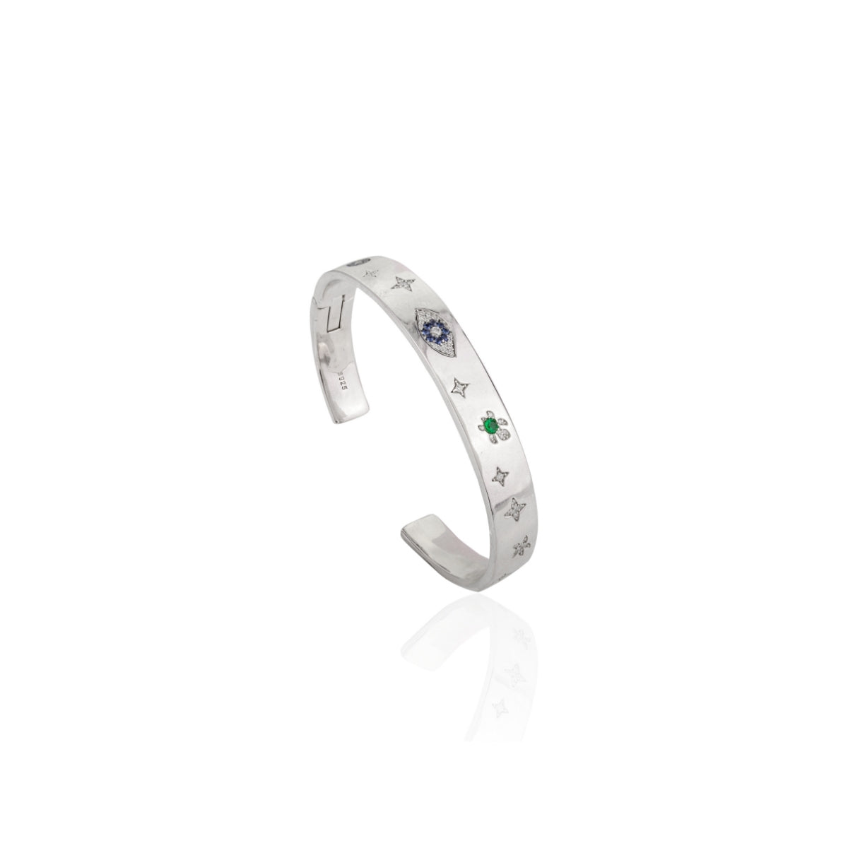 925 Silver Adjustable Kada Bangle for Women