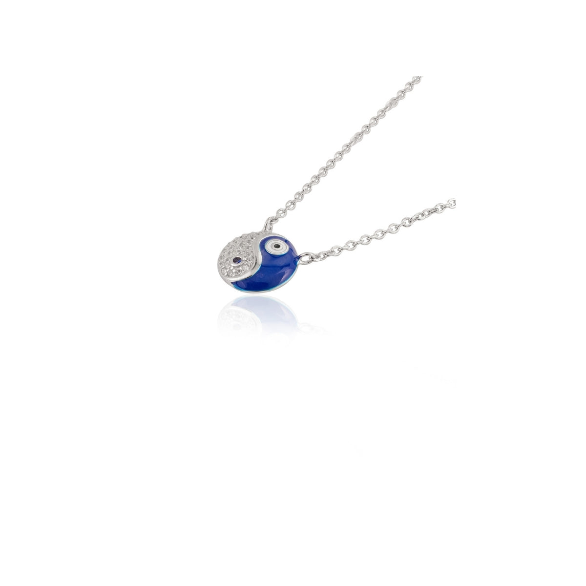 925 Silver Yin Yang Symbol Dainty Necklace for Women