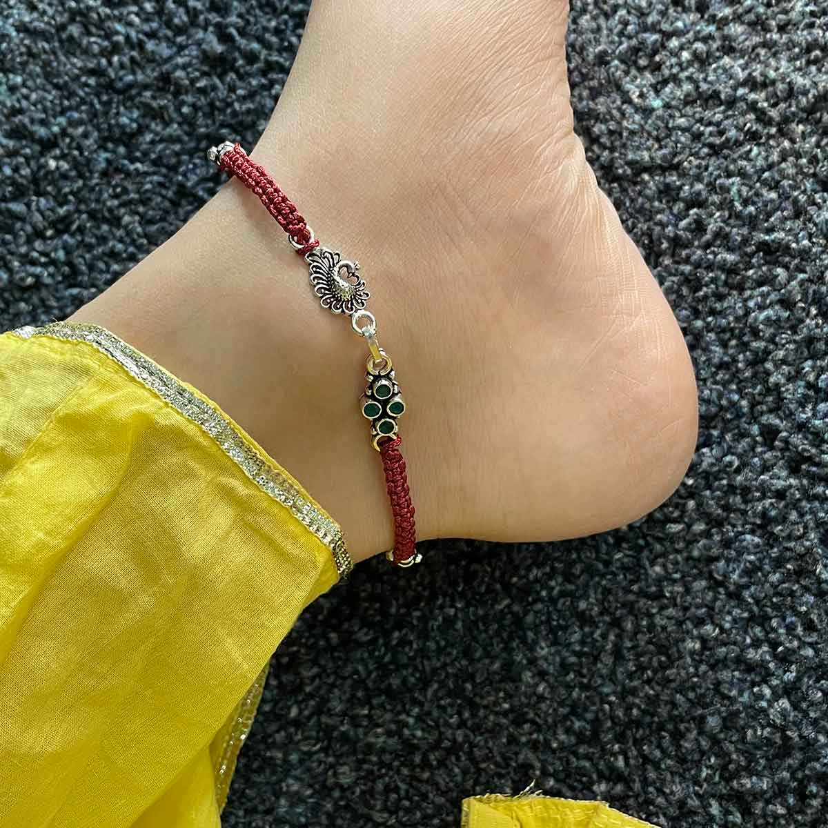 Peacock Anklet