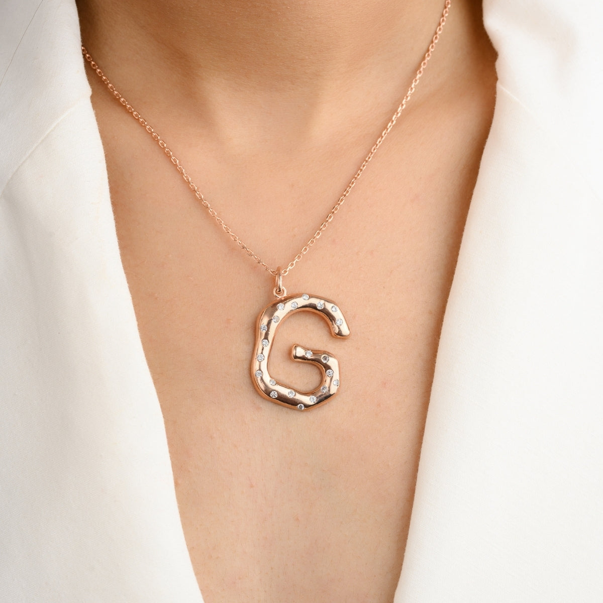 G Letter Pendant Necklace