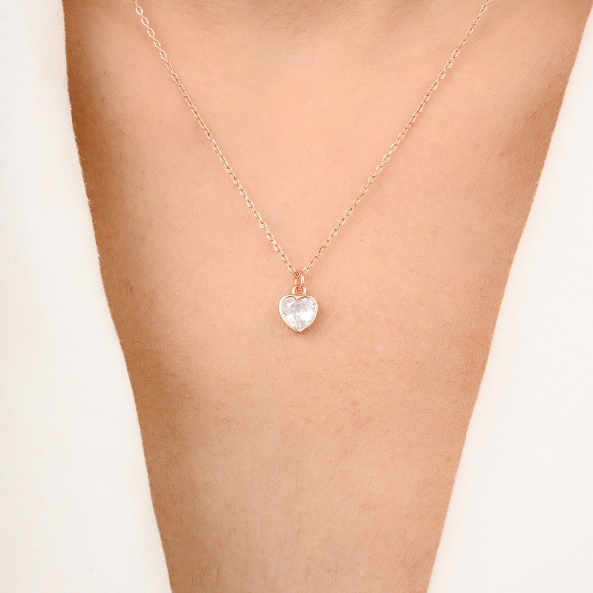 Heart Diamond Pendant Necklace