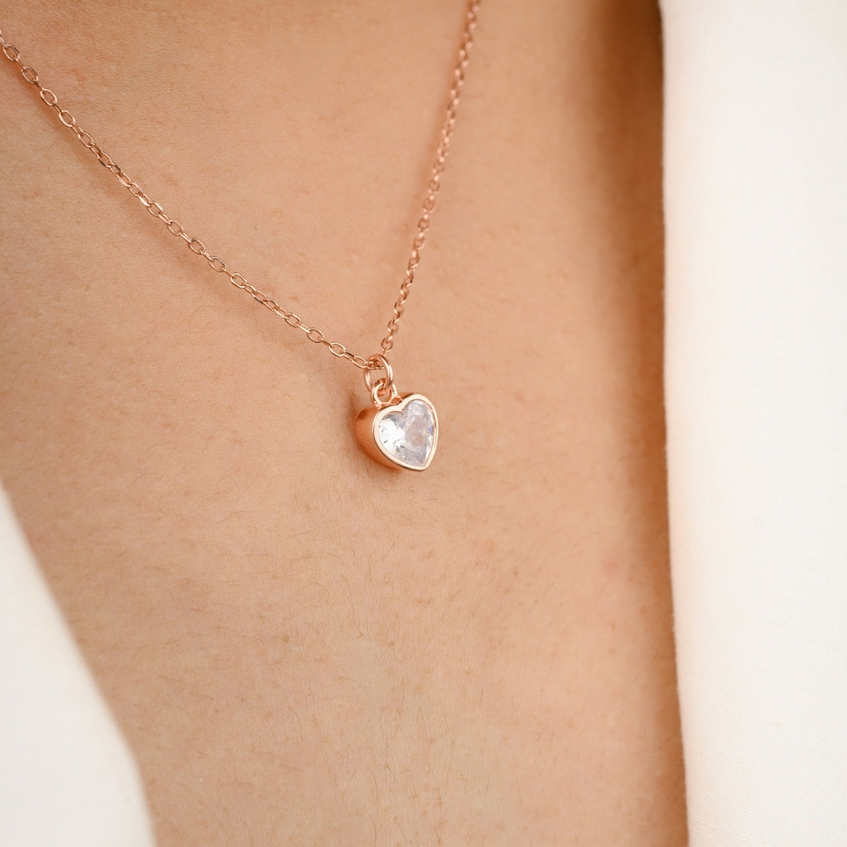 Heart Diamond Pendant Necklace