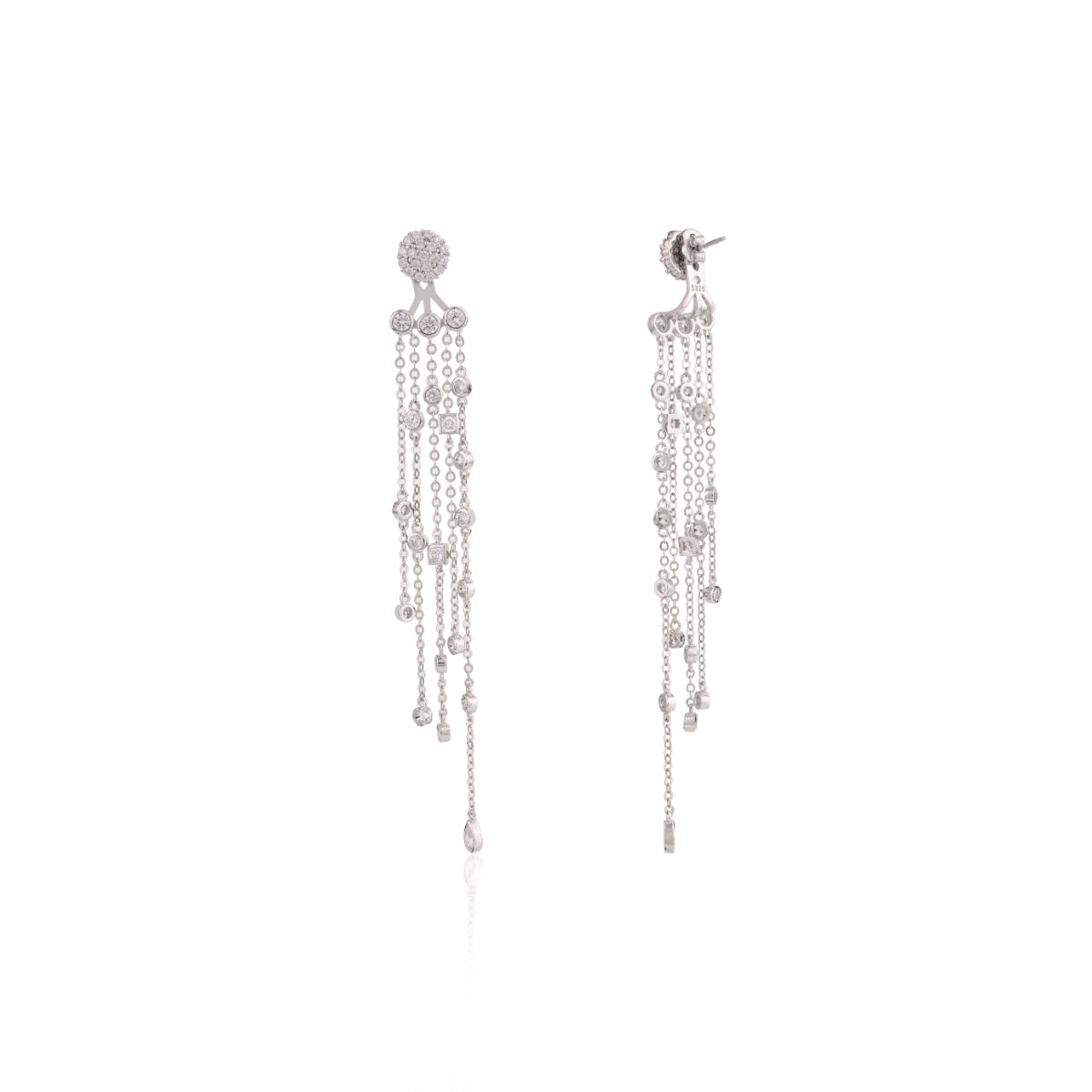 Long Tassel Droplets Earrings