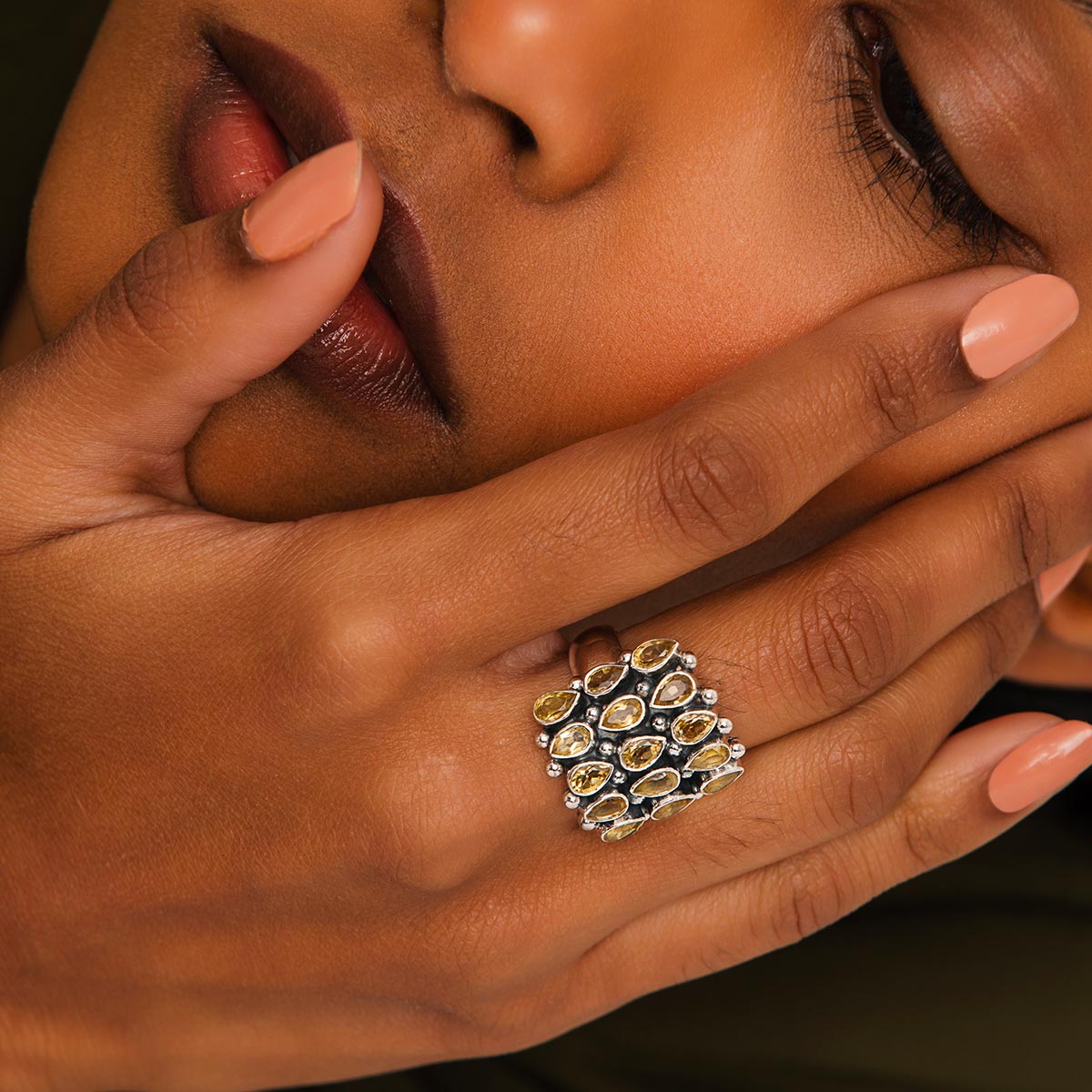 Antique Citrine Ring