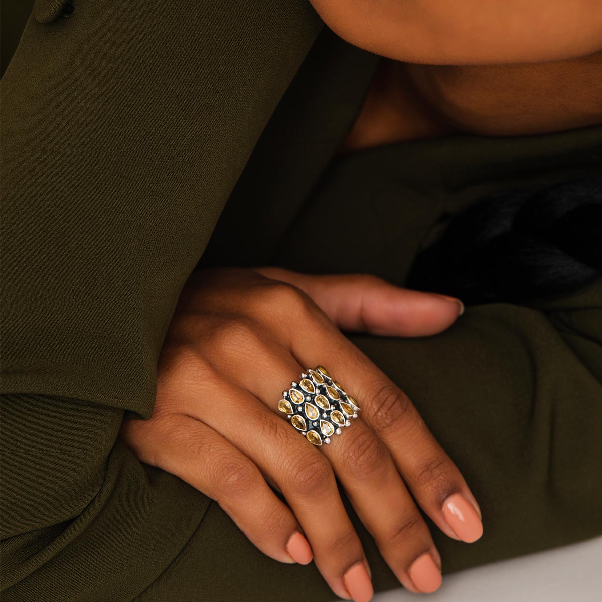 Antique Citrine Ring