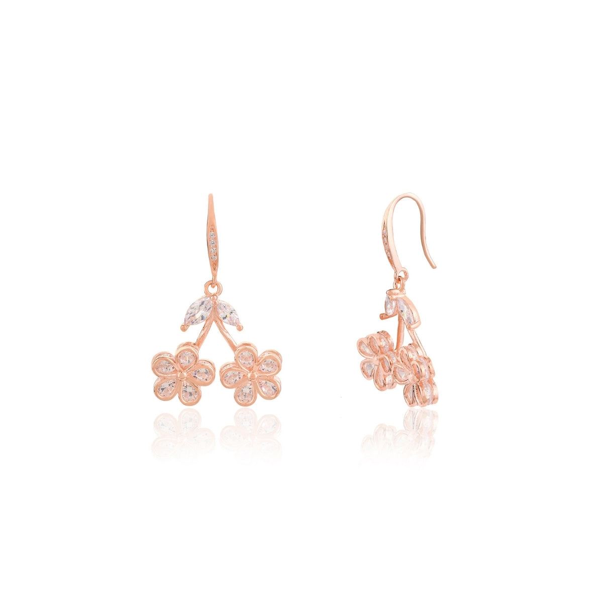 Elegant Floral Drop Earrings