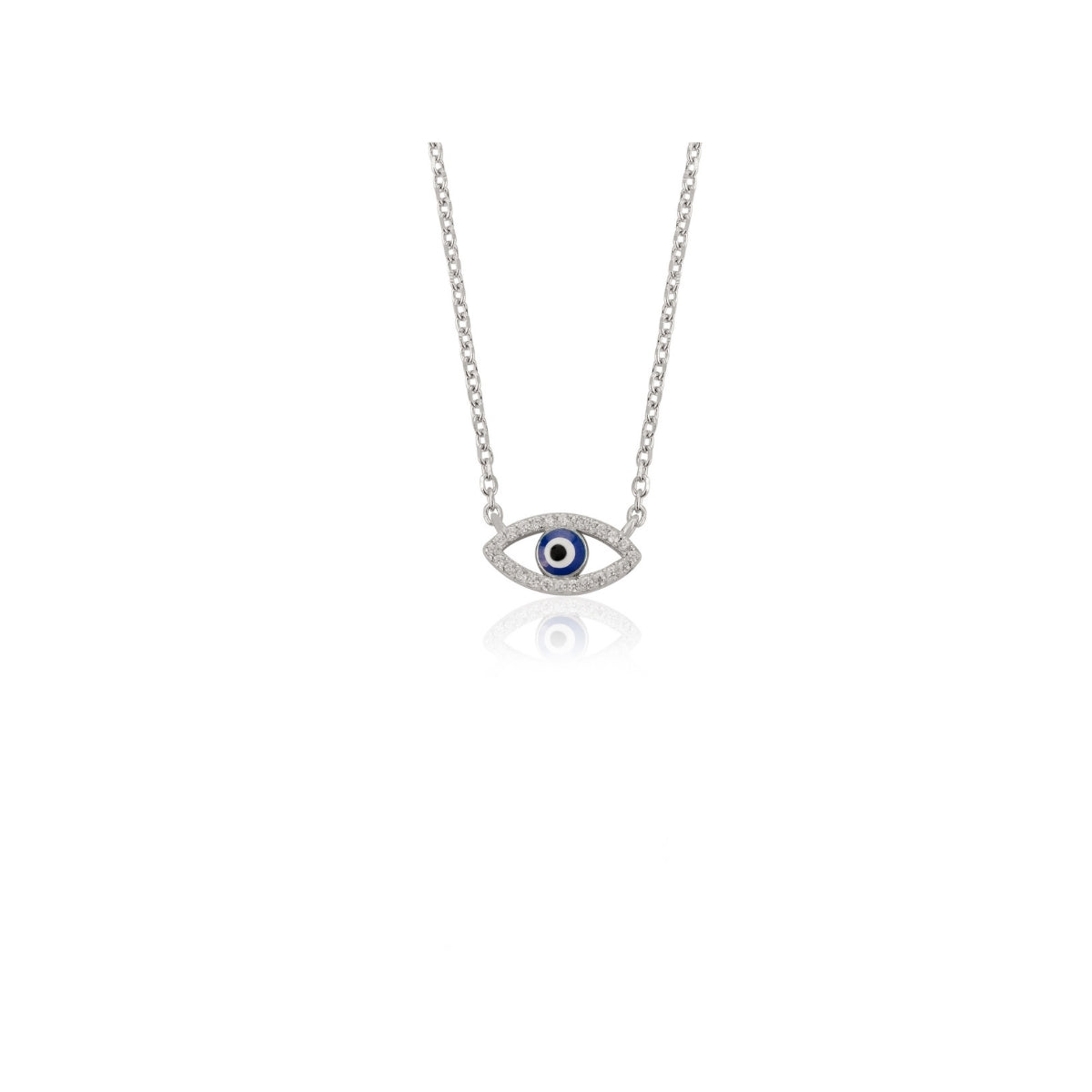 Evil Eye Silver Locket Pendant