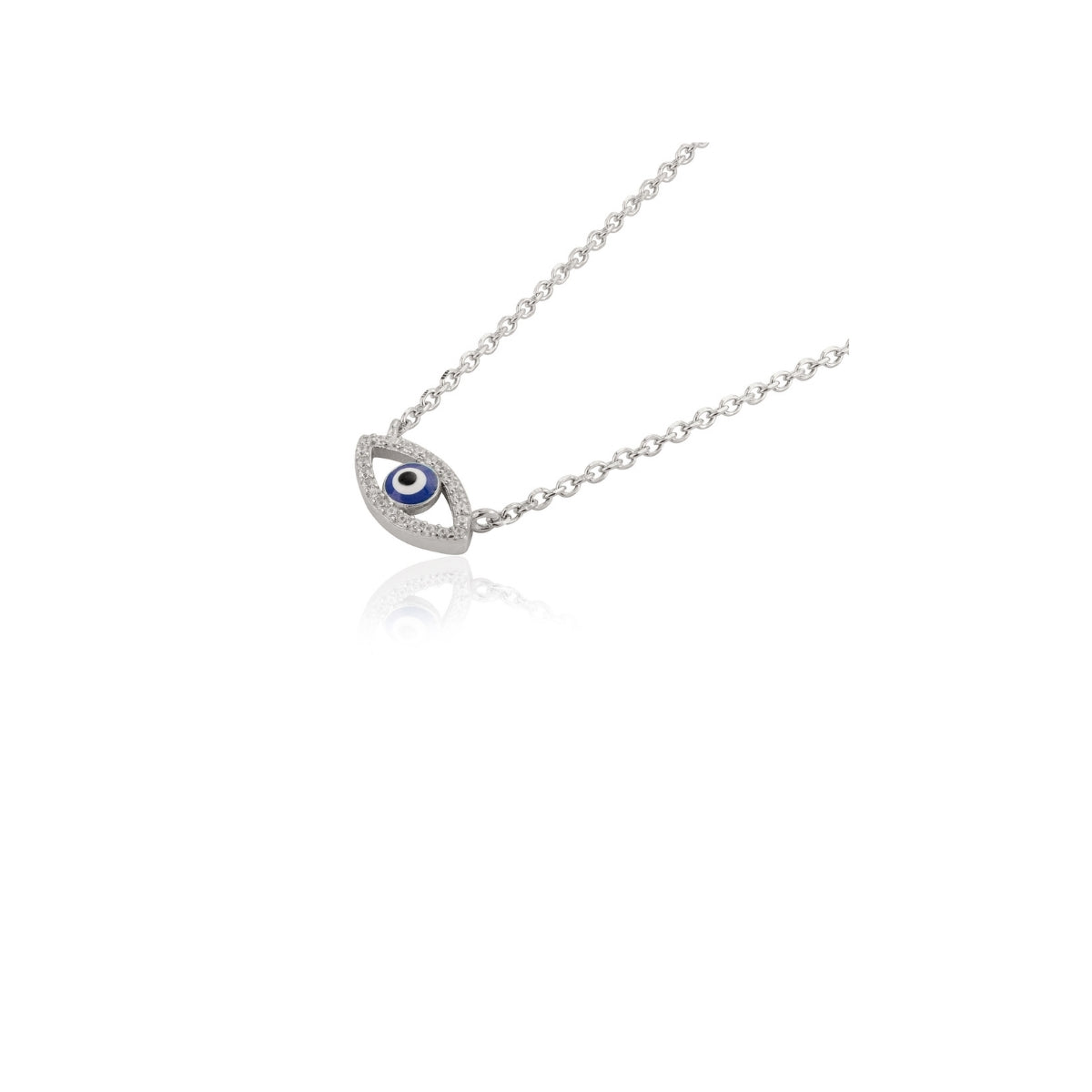 Evil Eye Silver Locket Pendant