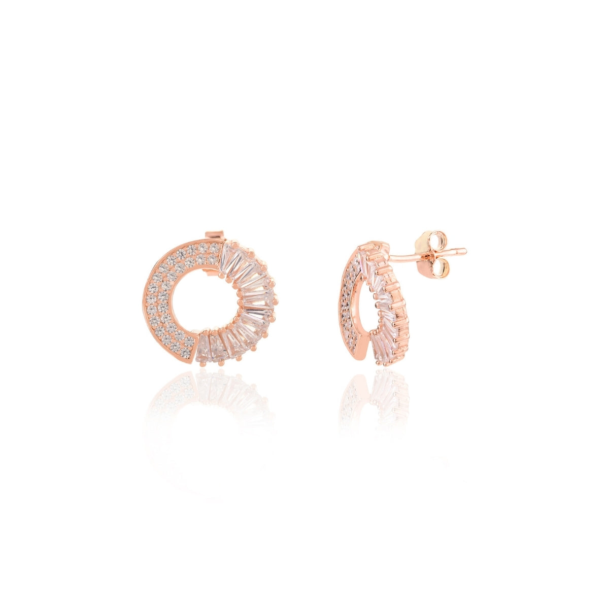 Irregular Circle Stud Earrings