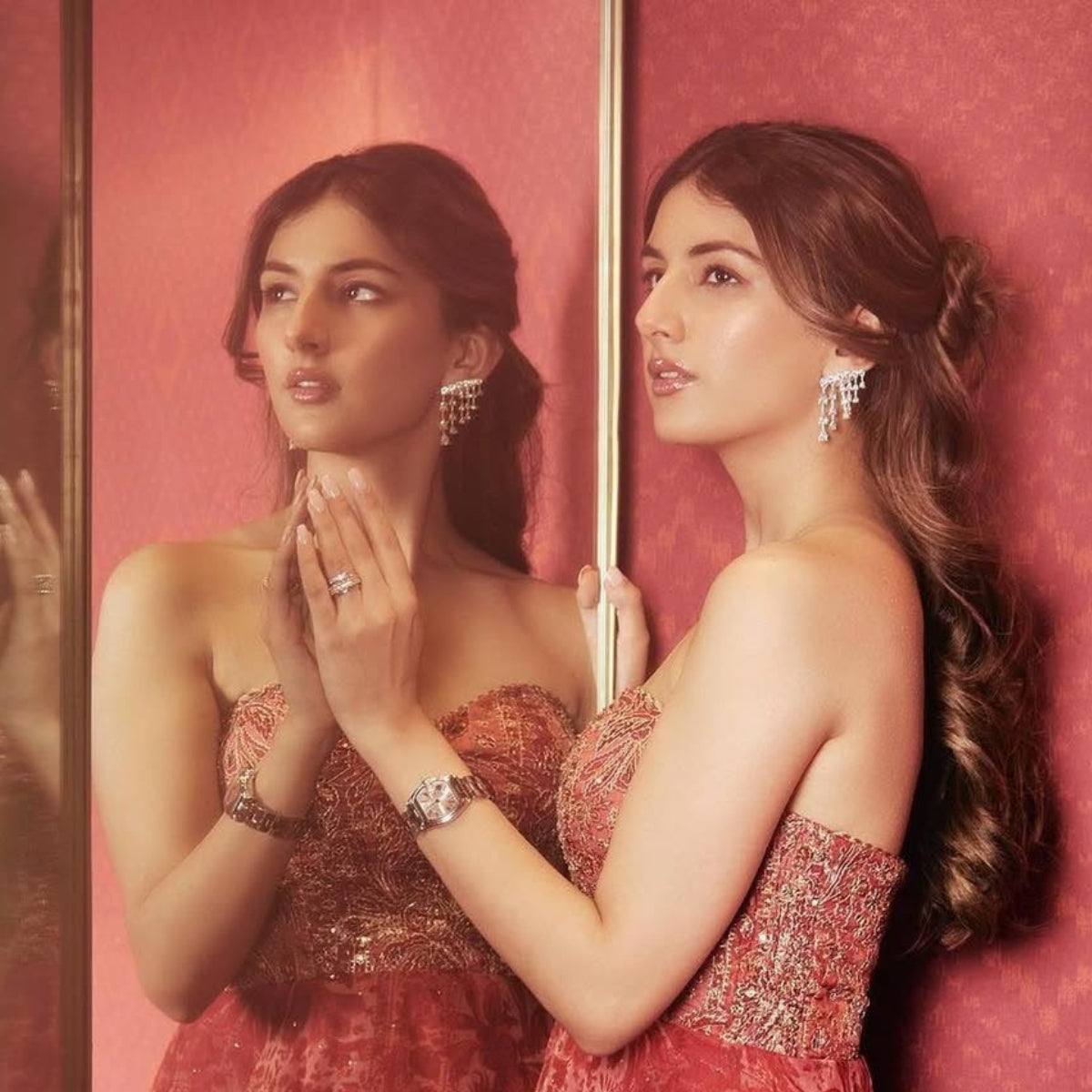 Meteor Diamond Shower Climber Earrings