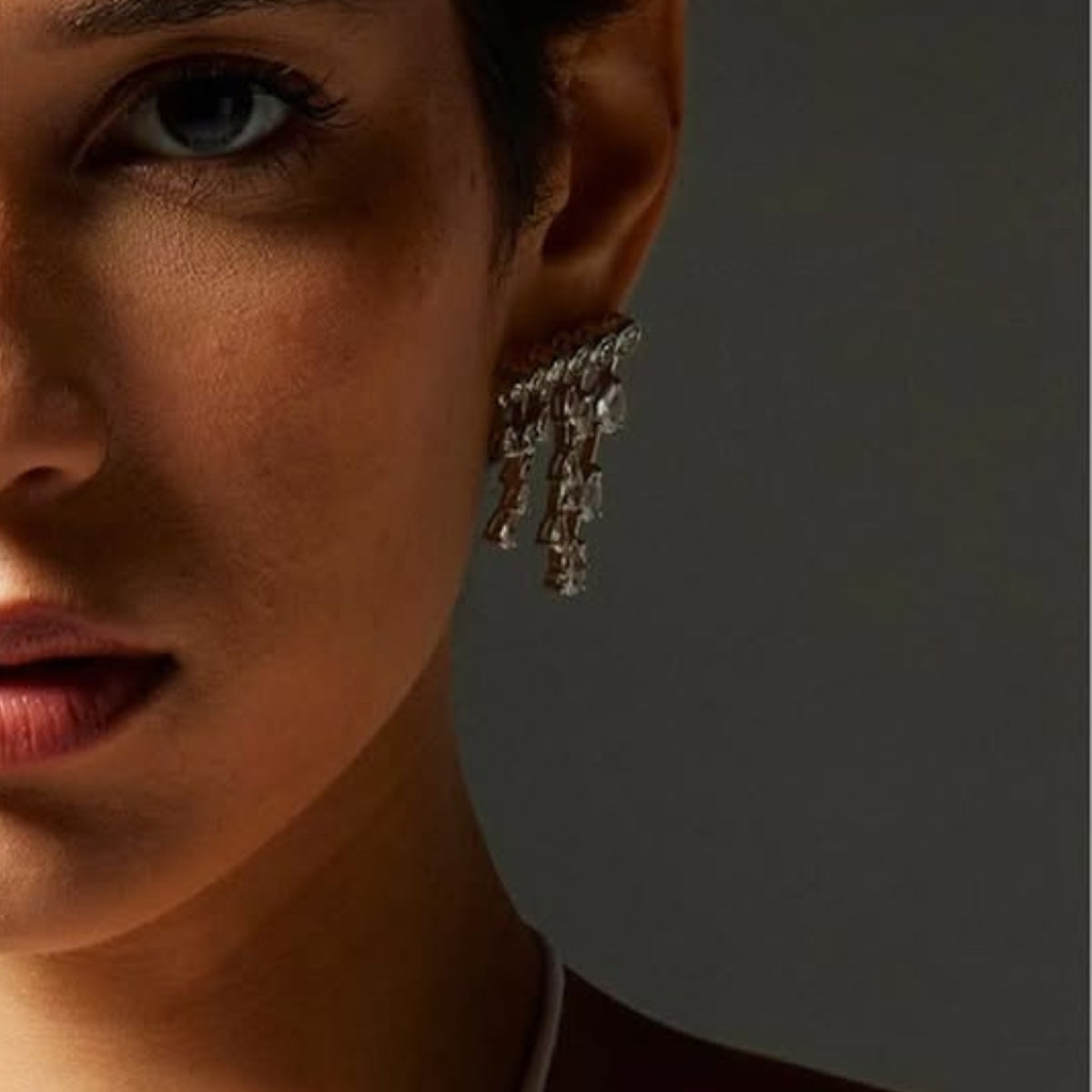 Meteor Diamond Shower Climber Earrings