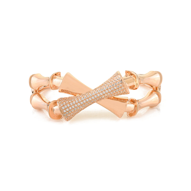 Rose Gold Cuff Bangle Bracelet