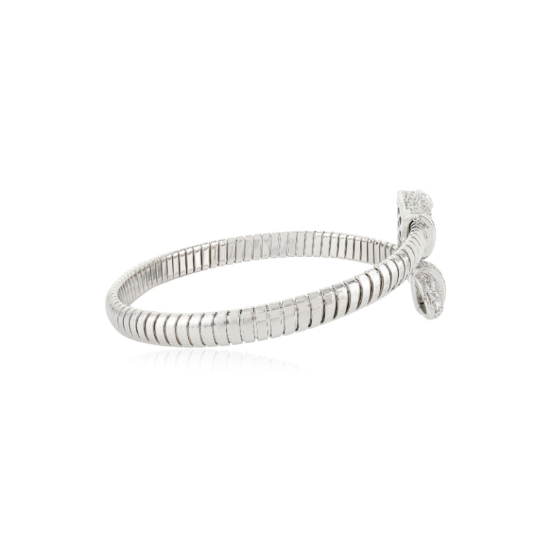 925 Silver Snake Cuff Bangle Bracelet
