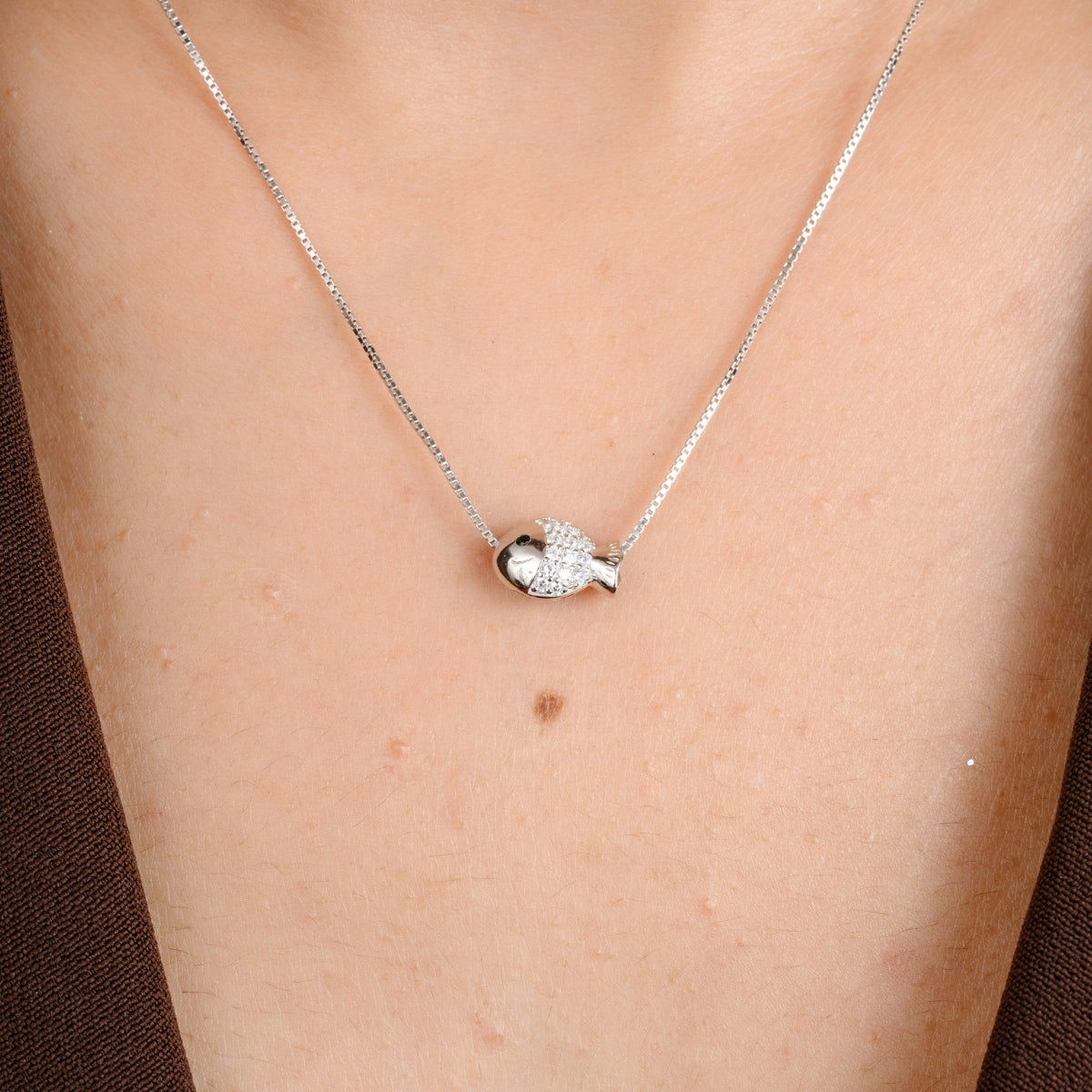 Dainty Fish Pendant Necklace