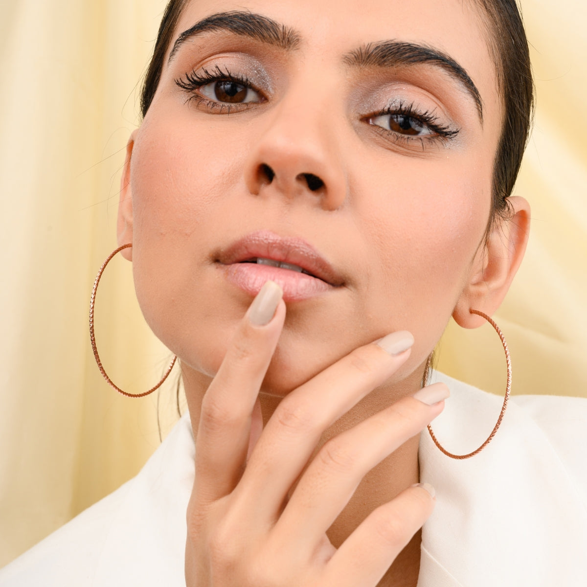 Rose gold Large Hoop Earrings