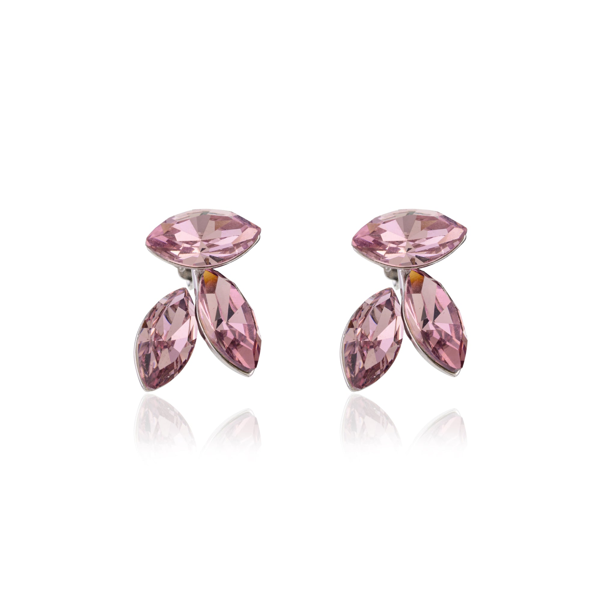 Light Pink Marquise Stud Earrings