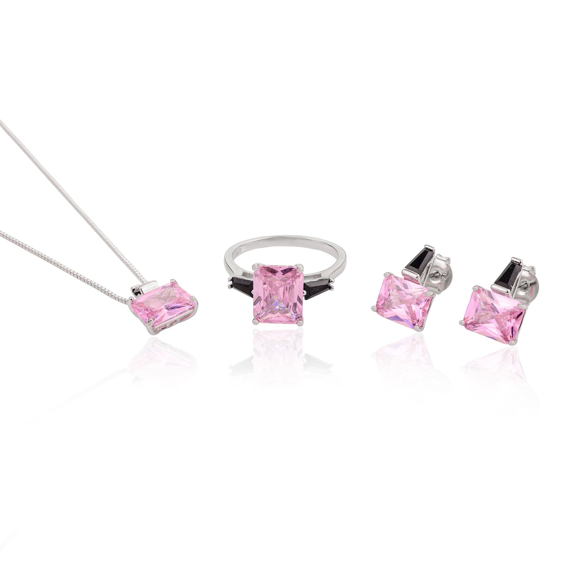 Pink Sapphire Jewelry Set