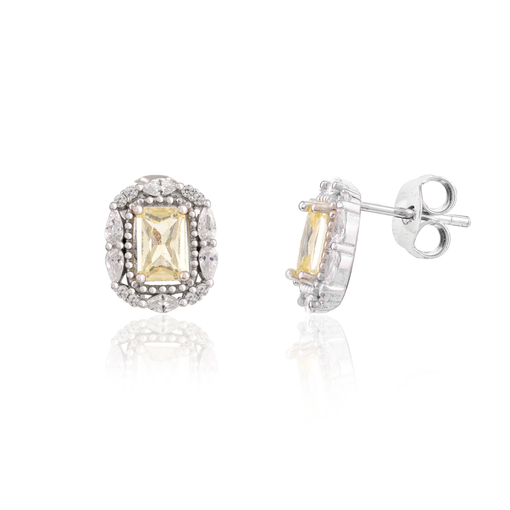 Citrine Diamond Jewelry Set