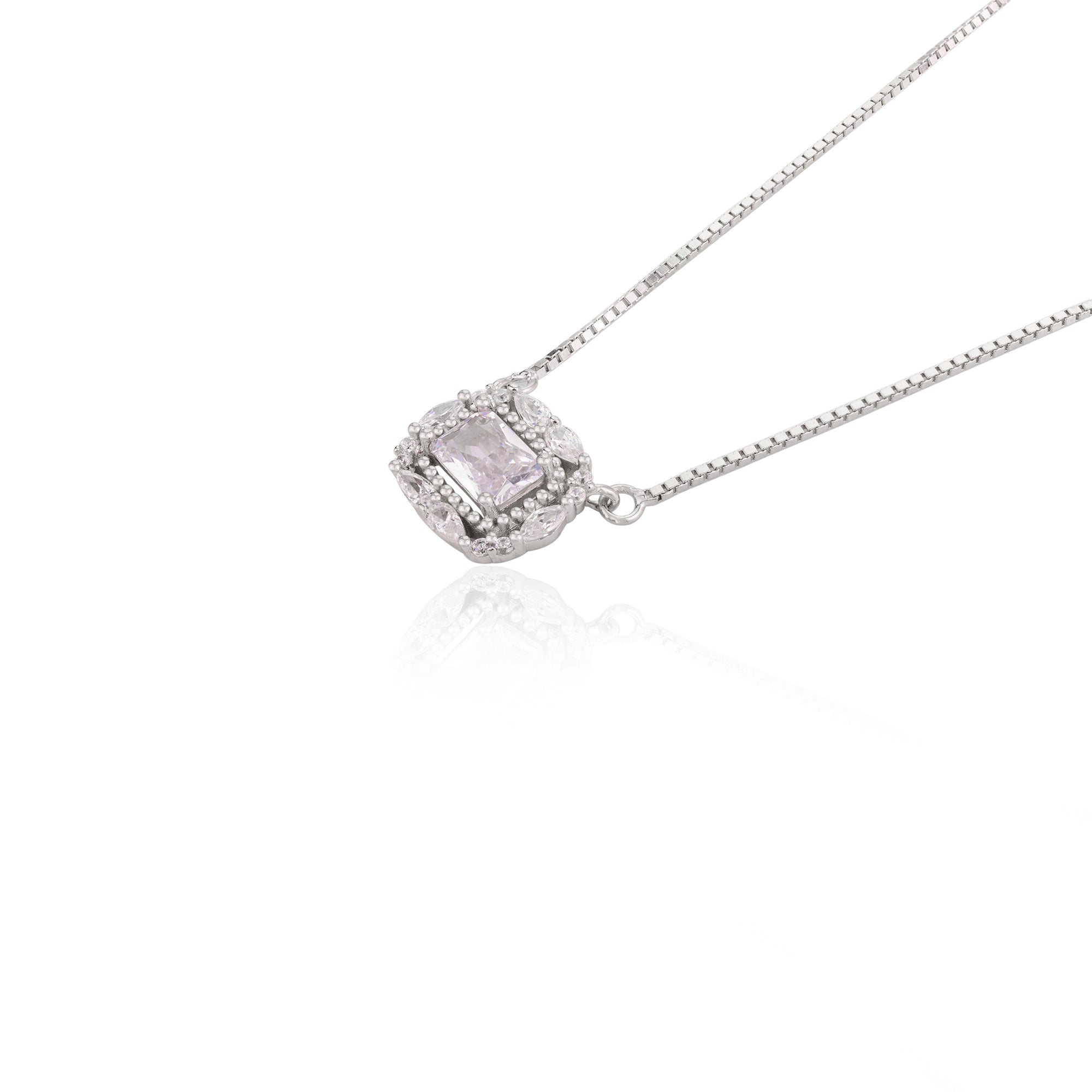 Emerald Cut Diamond Jewelry Set