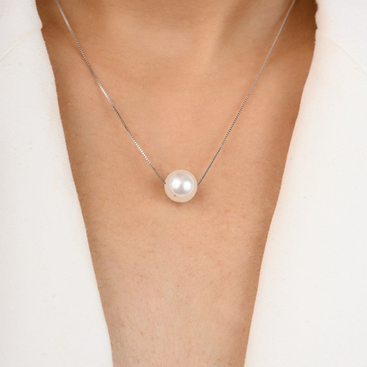 Freshwater Pearl Silver Necklace