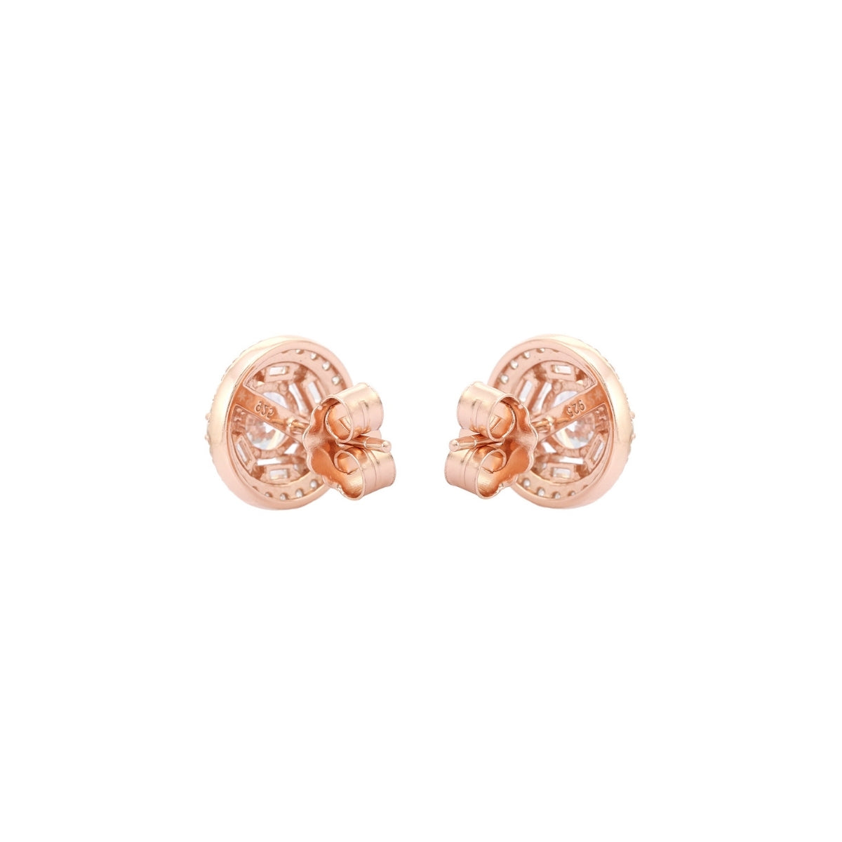 925 Silver CZ Diamond Earrings for Women