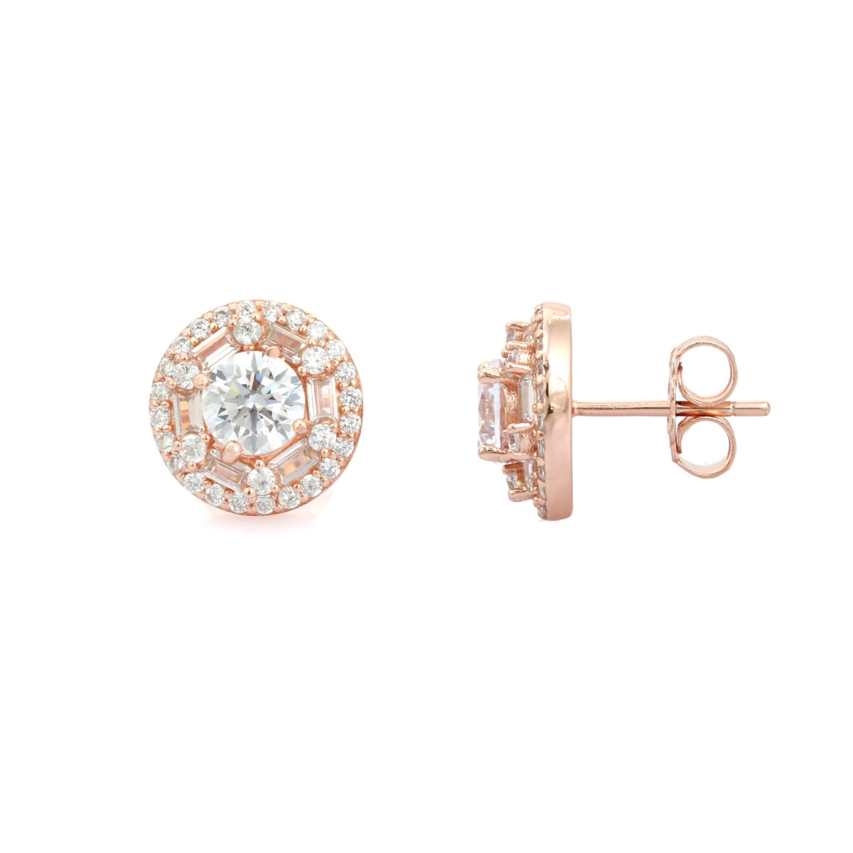 925 Silver CZ Diamond Earrings for Women