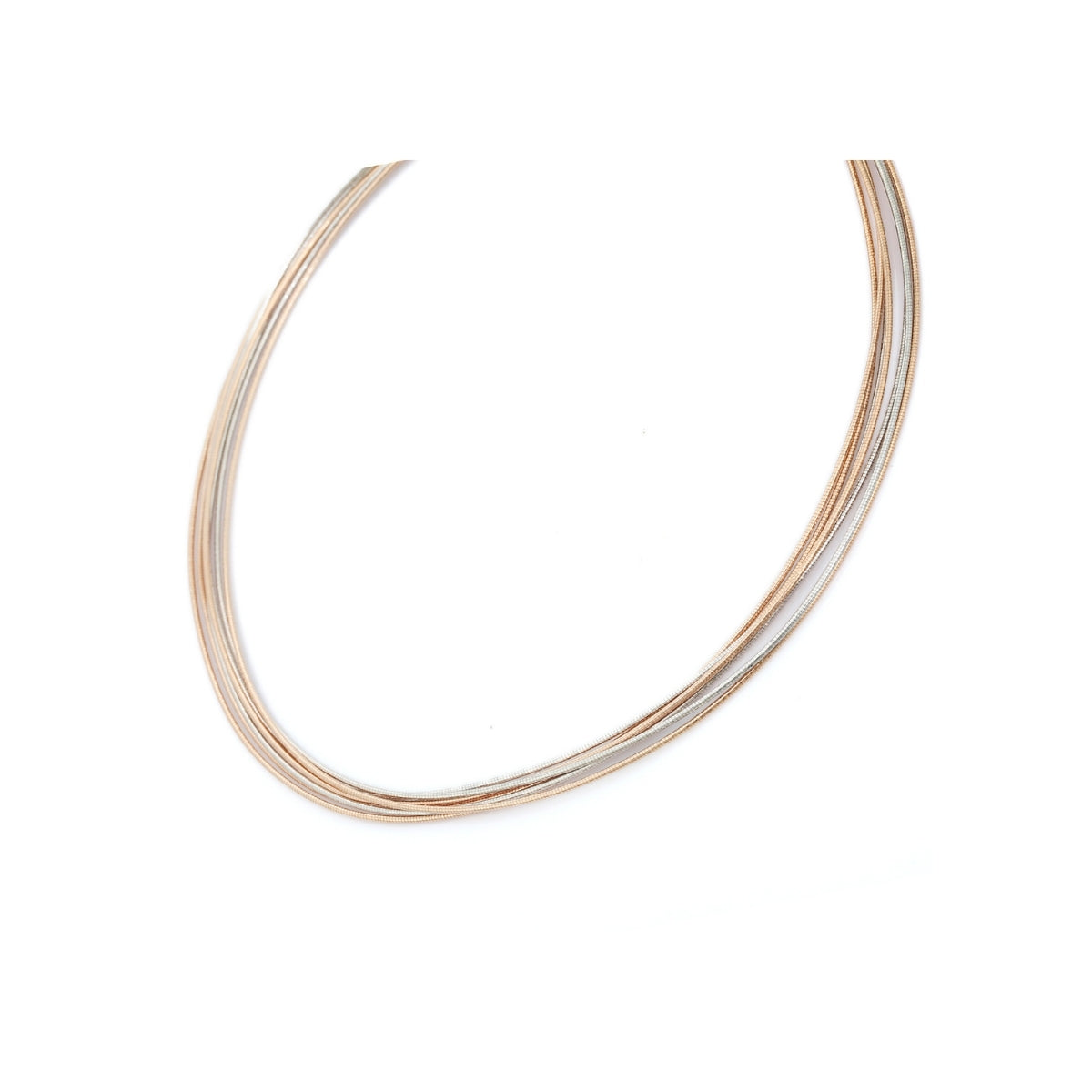 Rose Gold Multi-Layer Chain Necklace for Women
