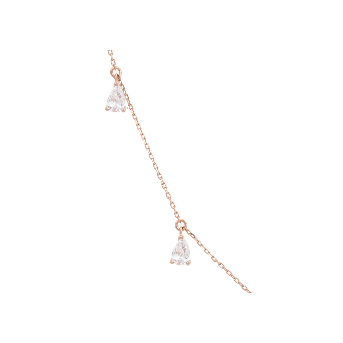 925 Silver Cz Diamond Charms Queen Necklace